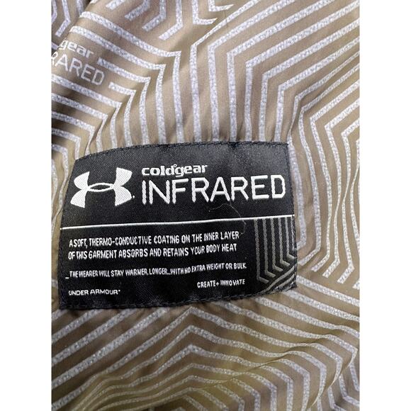 Under Armour Ridge Reaper Hunting Jacket w/Camouflage Pattern/Neon Zipper-Large - Picture 8 of 16